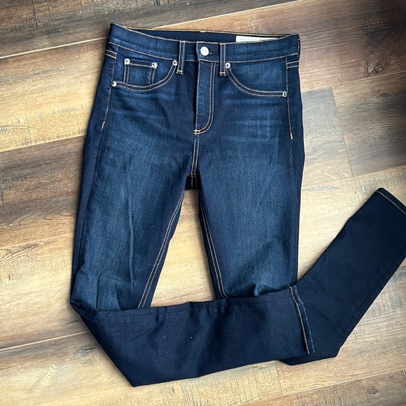 Rag & Bone High-Rise Ankle Skinny Jeans - Picture 2 of 6